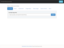 Tablet Screenshot of embedresponsively.com